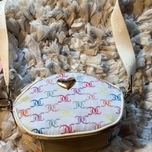 Juicy Couture Black and Cream Patterned Fabric